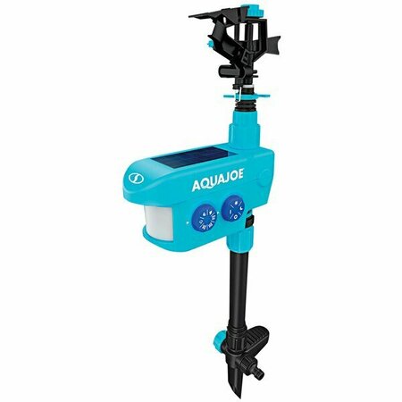 AQUA JOE AJYP100 Patrol Motion-Activated Sprinkler with Solar Charge Panel and Batteries 200AJYP100